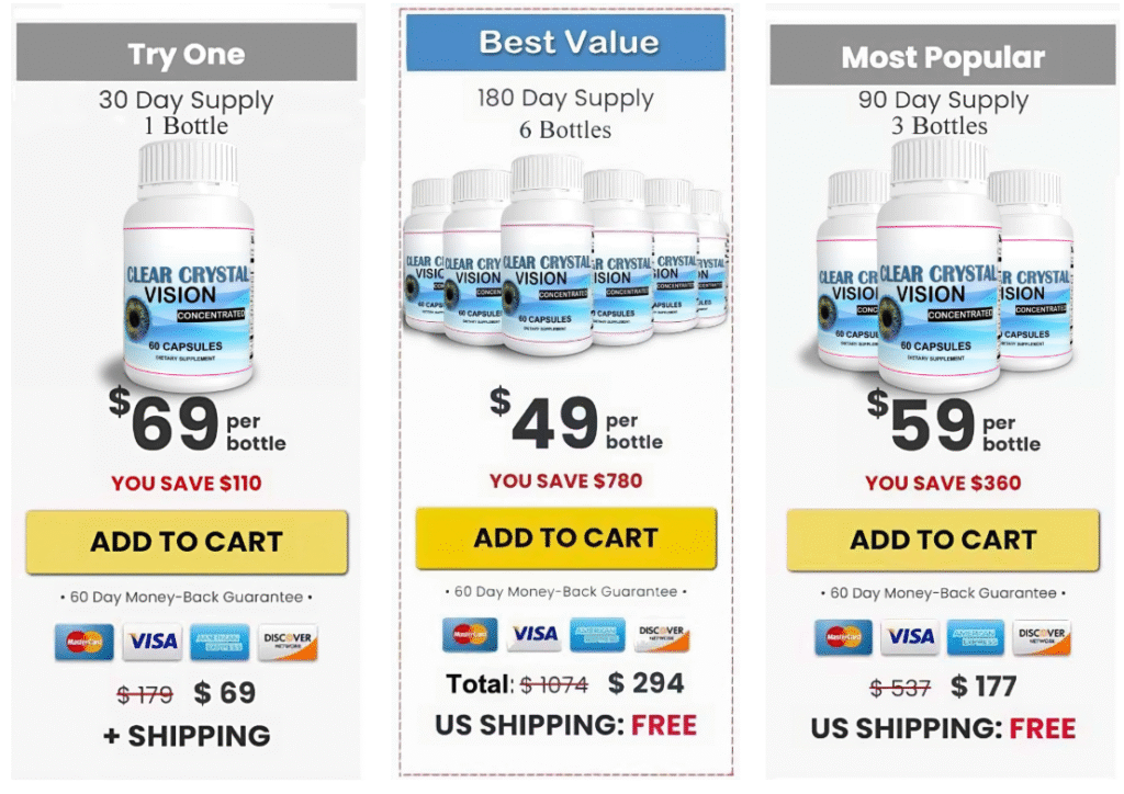 Clear Crystal Vision price